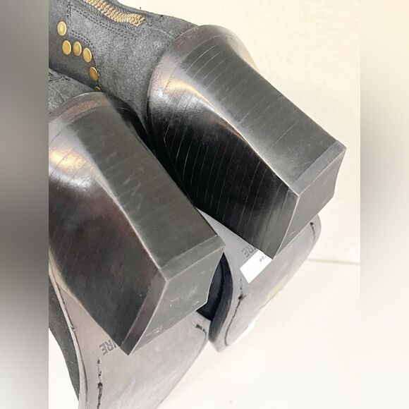 Zadig & Voltaire boots Cara black Suede Cowboy Boot 40/9 New - Picture 11 of 16